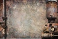 Grunge Texture Industrial Steampunk Background