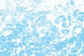 Grunge texture. Ocean background. Blue water pattern for concept cleanliness. Sea texture. Clean suds. Abstract irregular soap foa