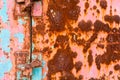 Grunge texture of old rusty metal with scratches and cracks background. Rusty Zinc Background. Old and rusty damaged texture. Royalty Free Stock Photo