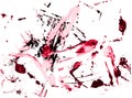 Grunge texture of pink liquid paint spillage