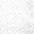 Grunge Texture on White Background, Black Abstract Dotted Vector, Halftone Scratch Design
