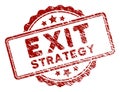 Grunge Textured Exit Strategy Stamp Seal Royalty Free Stock Photo