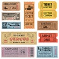 Grunge Tickets Collection 1