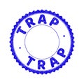 Grunge TRAP Scratched Round Rosette Watermark