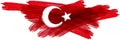 Grunge Turkey flag Royalty Free Stock Photo