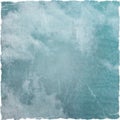 Grunge Turquoise Grey Blue Green cloudy sky background