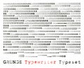 Grunge typewriter vector typeset