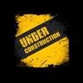 Grunge Under construction background