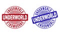 Grunge UNDERWORLD Textured Round Stamps