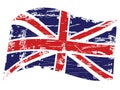 Grunge United Kingdom flag Royalty Free Stock Photo