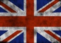 Grunge United Kingdom flag. Royalty Free Stock Photo