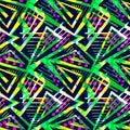 Grunge urban seamless geometric pattern,design in graffity urban Royalty Free Stock Photo