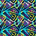 Grunge urban seamless geometric pattern,design in graffity urban Royalty Free Stock Photo