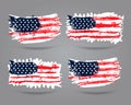 Grunge the US flag Royalty Free Stock Photo