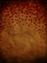 Grunge Valentines Day background with hearts design Royalty Free Stock Photo