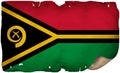 Vanuatu Flag On Old Paper