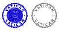 Grunge VATICAN Scratched Stamp Seals Royalty Free Stock Photo