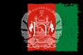 Grunge vector flag of Afghanistan Royalty Free Stock Photo