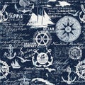 Caribbean sailing cruises nautical elements collage