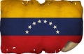 Grunge Venezuela Flag On Old Paper