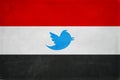 Egypt flag twitter symbol Banning twitter in Egypt restriction symbol