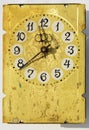 Grunge vintage clock-face Royalty Free Stock Photo