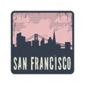 Grunge Vintage Stamp With Text San Francisco