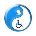 Yin yang symbol represent oriental medicine