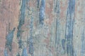 Grunge wall with cracks and peeling paint. Old Wood texture Royalty Free Stock Photo
