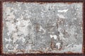 Grunge wall with rusty frame Royalty Free Stock Photo