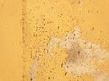 Grunge wall, yellow texture background, old vintage surface