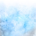 Grunge watercolour background in blue pastel shades Royalty Free Stock Photo
