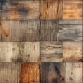 Grunge Wooden Boards Texture Collage. Various Grunge Wood Collection, Different Wooden Board Royalty Free Stock Photo