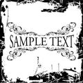 GrungeVintage Ornate Banner. Royalty Free Stock Photo