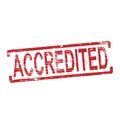 Grungy Accredited Stamp Royalty Free Stock Photo