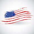 Grungy American Flag Background Royalty Free Stock Photo