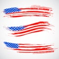 Grungy American Flag Banner Royalty Free Stock Photo