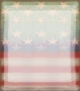 Grungy american flag frame Royalty Free Stock Photo