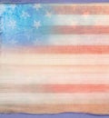 Grungy american flag frame Royalty Free Stock Photo