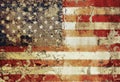 Grungy american flag Royalty Free Stock Photo