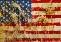Grungy american flag Royalty Free Stock Photo