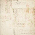 Grungy Antique Vintage Floral Background Royalty Free Stock Photo