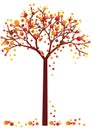 Grungy autumn tree Royalty Free Stock Photo