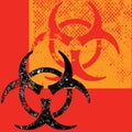 Grungy Biohazard background