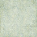 Grungy blue green paisley texture background