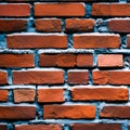 A grungy brick wall with peeling paint1, Generative AI