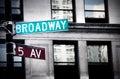 Grungy broadway sign