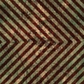 Grungy Brown Hazard Stripes Royalty Free Stock Photo