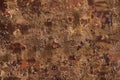 Grungy Brown Metal Background
