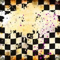 Grungy chessboard background